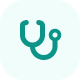 icon of a stethoscope